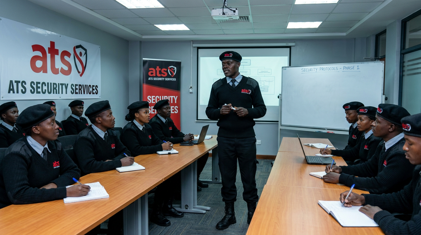 ATS Group security officers during professional training exercise